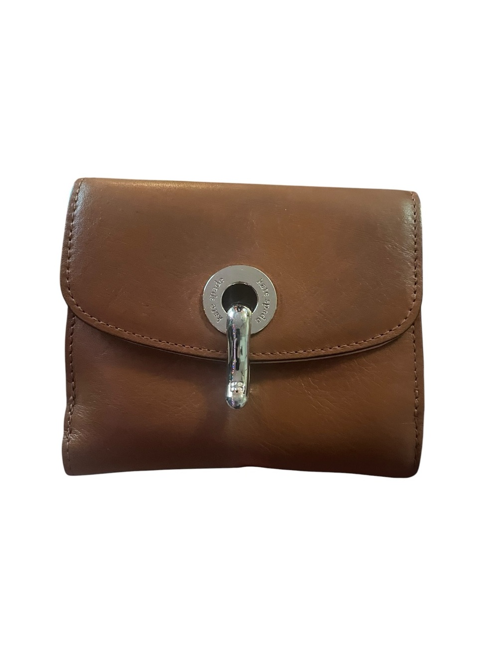 Kate Spade New York Vintage Kent Lisa Leather Bifold Wallet Natural Brown